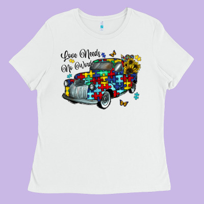 Love Needs No Words Ladies Tee Designed By Cowhidedigitalart