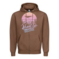 Chestnut The Adventure Begins Zipper Hoodie - Bettercallsaul