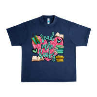 Navy read more books Urban Heavy Tee - MaliasSmallBusiness