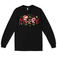 Black merry Long Sleeve Tee - MaliasSmallBusiness