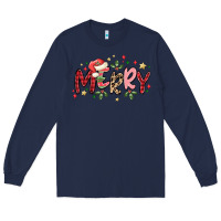 Navy merry Long Sleeve Tee - MaliasSmallBusiness