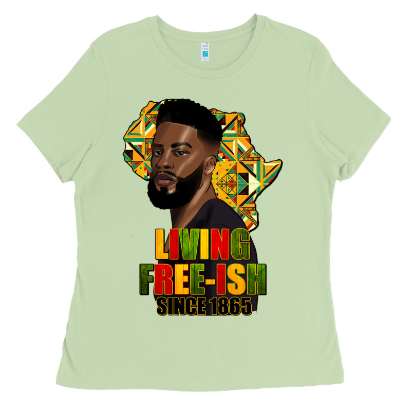 Juneteenth Living Freeish Since 1865 Ladies Tee by HRA Design Shop | Teevron