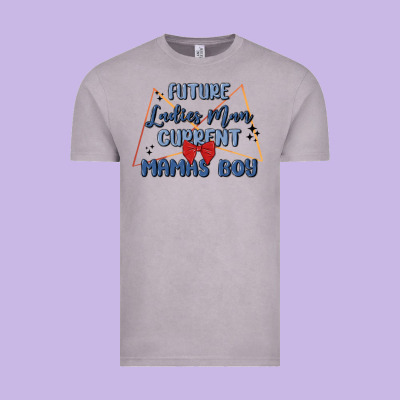 Future Ladies Man Current Mamas Boy Vintage Tee Designed By Maliassmallbusiness