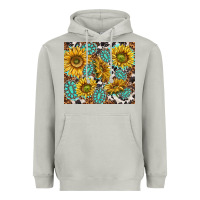 Moon Dust turquoise sunflowers with gemstones Heavyweight Hoodie - TumblerDesignByShophia