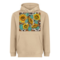 Mushroom turquoise sunflowers with gemstones Heavyweight Hoodie - TumblerDesignByShophia