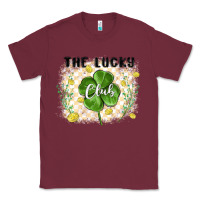 Burgundy the lucky club Classic Tee - MaliasSmallBusiness