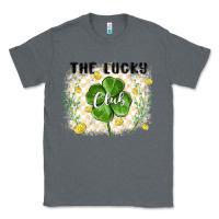 Charcoal Heather the lucky club Classic Tee - MaliasSmallBusiness