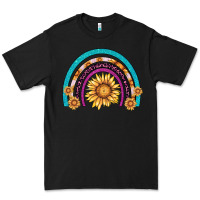 Black rainbow sunflower Premium Tee - AdoDesignShop
