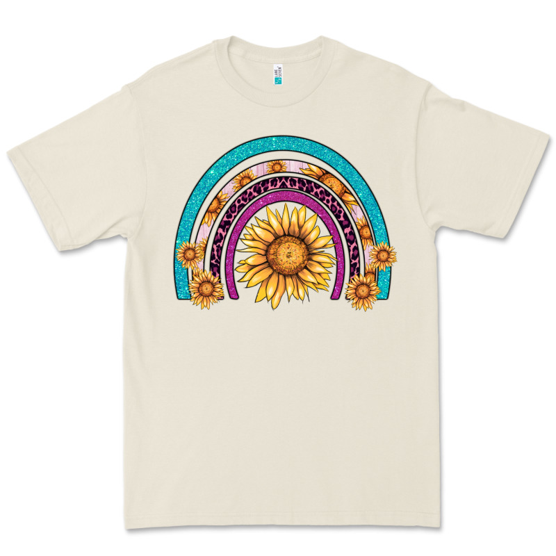 Rainbow Sunflower Premium Tee by AdoDesignShop | Teevron