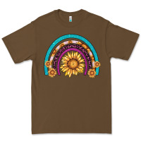 Cacao rainbow sunflower Premium Tee - AdoDesignShop