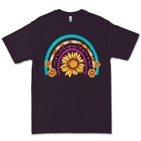 Plum rainbow sunflower Premium Tee - AdoDesignShop