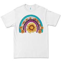 White rainbow sunflower Premium Tee - AdoDesignShop