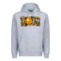 Heather Grey 2024 new year Premium Hoodie - CowGirlArtShop