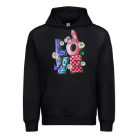 Black easter love Urban Hoodie - FaDigitalArtStudio