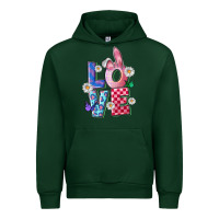 Forest Green easter love Urban Hoodie - FaDigitalArtStudio