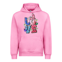 Fuchsia Pink easter love Urban Hoodie - FaDigitalArtStudio