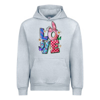 Heather Grey easter love Urban Hoodie - FaDigitalArtStudio