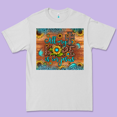 All My Hope Is In Jesus Premium Tee Designed By Jahusdesignshop
