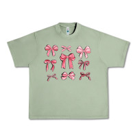 Oil Green pink ribbons Urban Heavy Tee - MaliasSmallBusiness