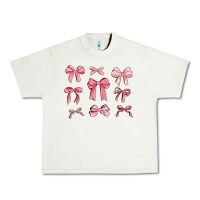 Pistachio pink ribbons Urban Heavy Tee - MaliasSmallBusiness