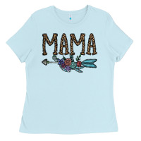 Baby Blue mama Ladies Tee - CowhideDigitalArt