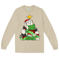 Mushroom Christmas cat tree Long Sleeve Tee - MaliasSmallBusiness
