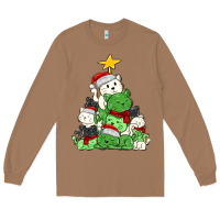 Toasted Coconut Christmas cat tree Long Sleeve Tee - MaliasSmallBusiness