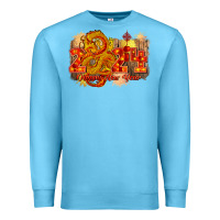 Ocean Blue year of the dragon chinese new year 2024 Premium Sweatshirt - CowGirlArtShop