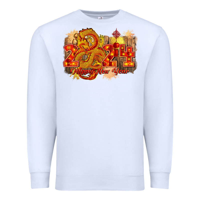 Year Of The Dragon Chinese New Year 2024 Premium Sweatshirt by CowGirlArtShop | Teevron