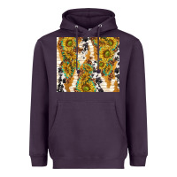 Plum sunflowers with patterns Heavyweight Hoodie - TumblerDesignByShophia