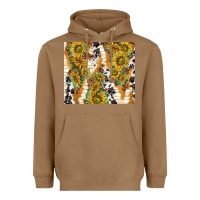 Toasted Coconut sunflowers with patterns Heavyweight Hoodie - TumblerDesignByShophia