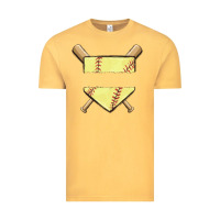 Vintage Mustard custom baseball Vintage Tee - MaliasSmallBusiness