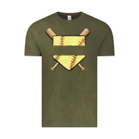 Vintage Olive custom baseball Vintage Tee - MaliasSmallBusiness