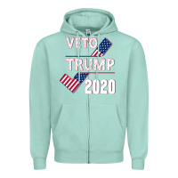 Seafoam Veto Trump 2020 Zipper Hoodie - Bettercallsaul
