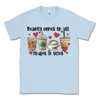 Dusty Blue beauty comes in all shapes and sizes coffee Classic Tee - MaliasSmallBusiness