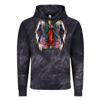 Cloud Black Angel Wing Lady of Guadalupe 4th of July Vintage Hoodie - Jasminsmagicworld