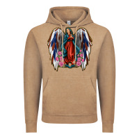Vintage Coffee Angel Wing Lady of Guadalupe 4th of July Vintage Hoodie - Jasminsmagicworld