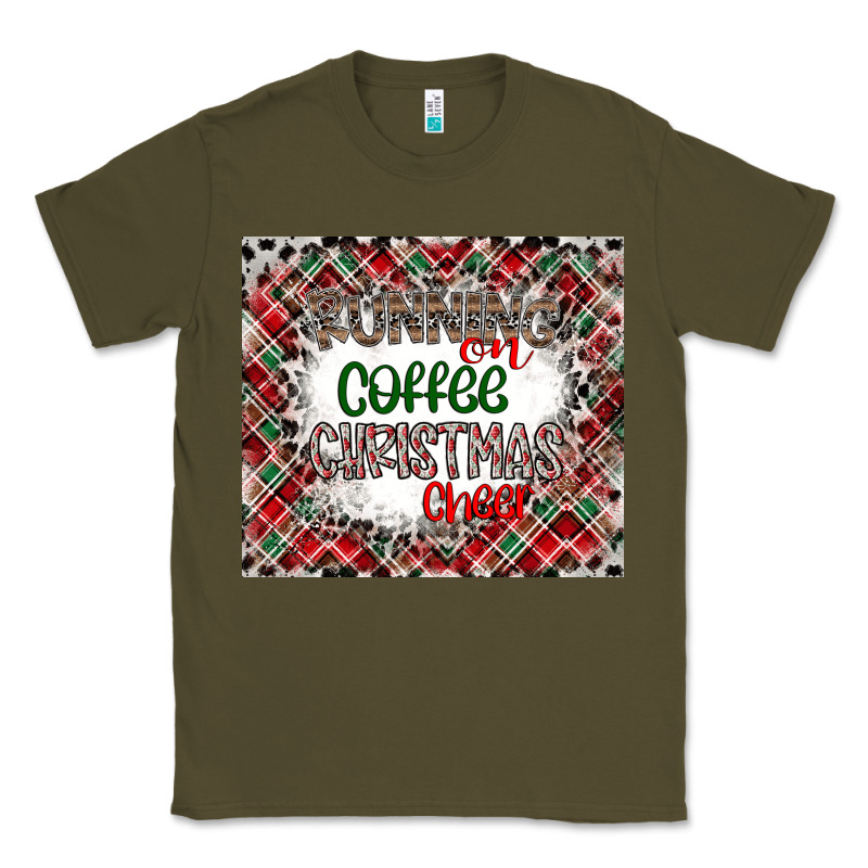 Running On Coffee And Christmas Classic Tee by CowhideDigitalArt | Teevron