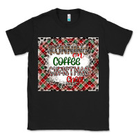Black Running on Coffee And Christmas Classic Tee - CowhideDigitalArt