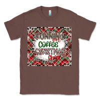 Chestnut Running on Coffee And Christmas Classic Tee - CowhideDigitalArt