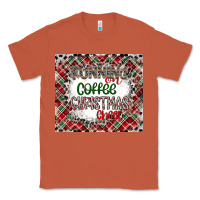 Copper Running on Coffee And Christmas Classic Tee - CowhideDigitalArt
