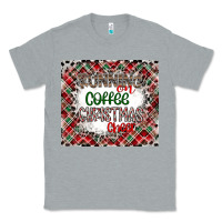 Heather Grey Running on Coffee And Christmas Classic Tee - CowhideDigitalArt