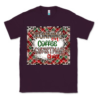 Plum Running on Coffee And Christmas Classic Tee - CowhideDigitalArt