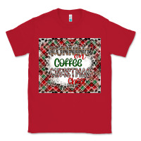 Red Running on Coffee And Christmas Classic Tee - CowhideDigitalArt