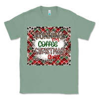 Sage Running on Coffee And Christmas Classic Tee - CowhideDigitalArt