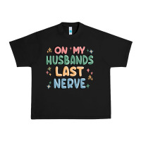 Black on my husbands last last nerve Urban Heavy Tee - MaliasSmallBusiness