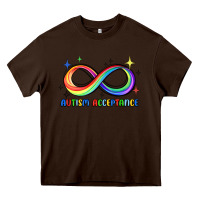 Chocolate Brown autism acceptance Heavy Core Tee - JahusDesignShop