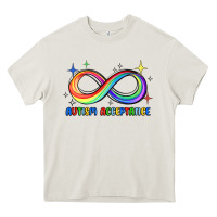 Cream autism acceptance Heavy Core Tee - JahusDesignShop