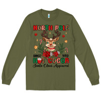 Army Green north pole hot cocoa Long Sleeve Tee - MaliasSmallBusiness
