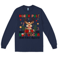 Navy north pole hot cocoa Long Sleeve Tee - MaliasSmallBusiness